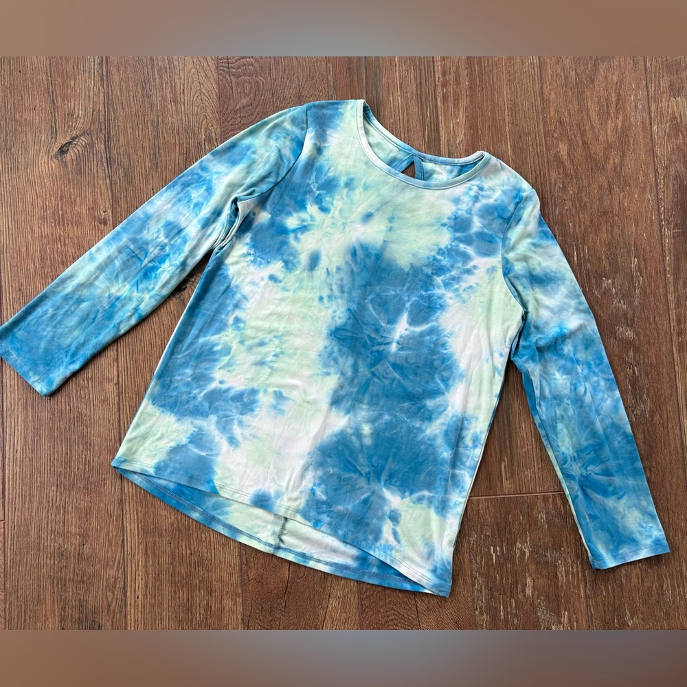 ZELOS Girls’ Tie-Dye Long Sleeve Shirt, size XL